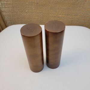 Brown Wooden Salt and Pepper Shakers